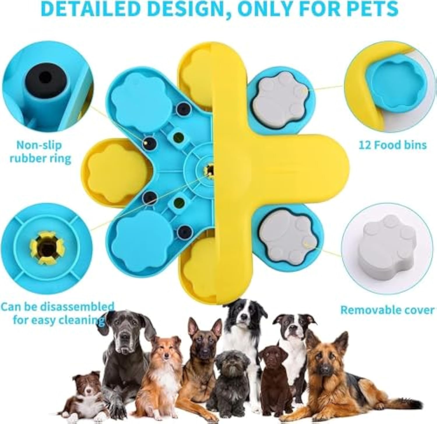 TwistFeed IQ Puzzle Slow Feeder