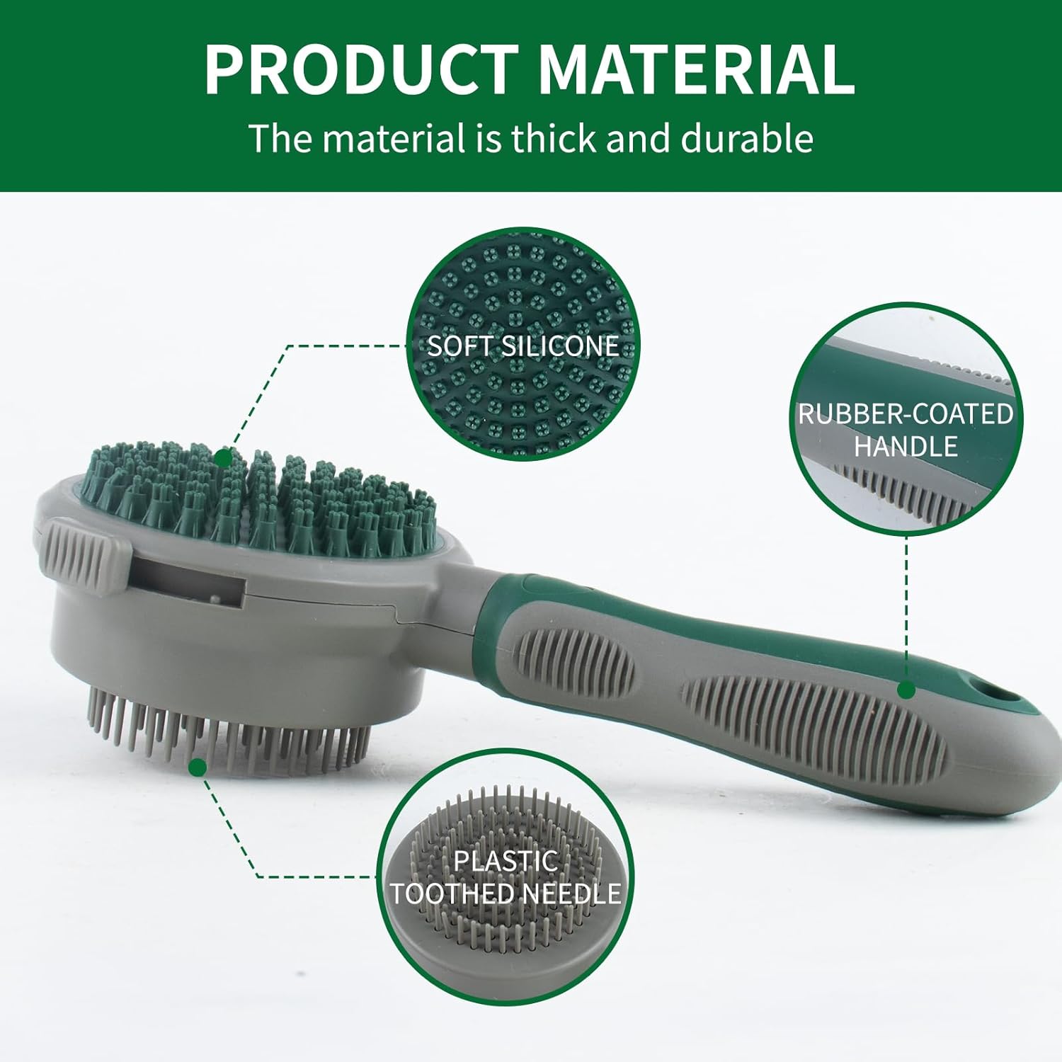 SilkGroom 2-in-1 Silicone Pin & Massage Brush