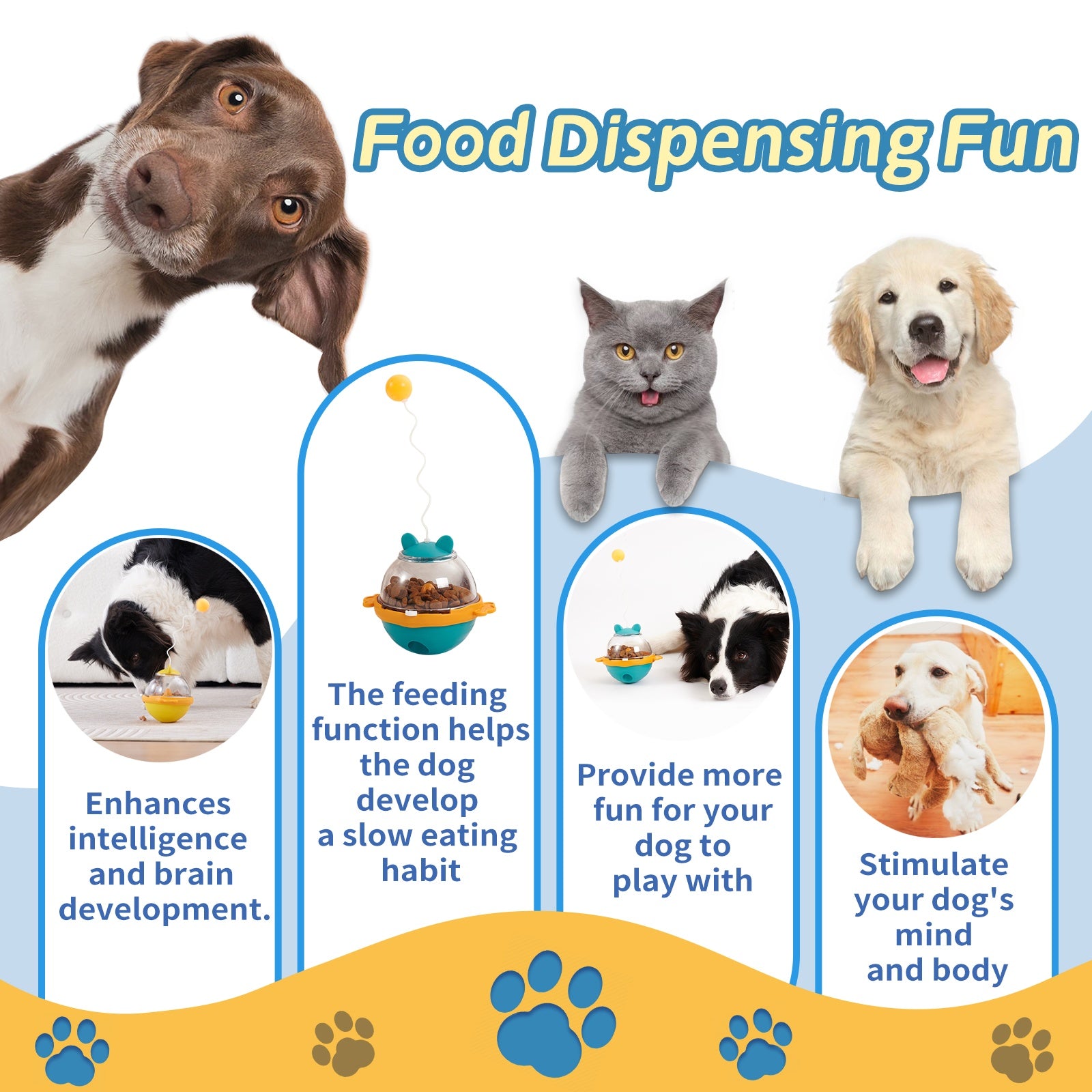 PawGenius Tumbler Treat Ball