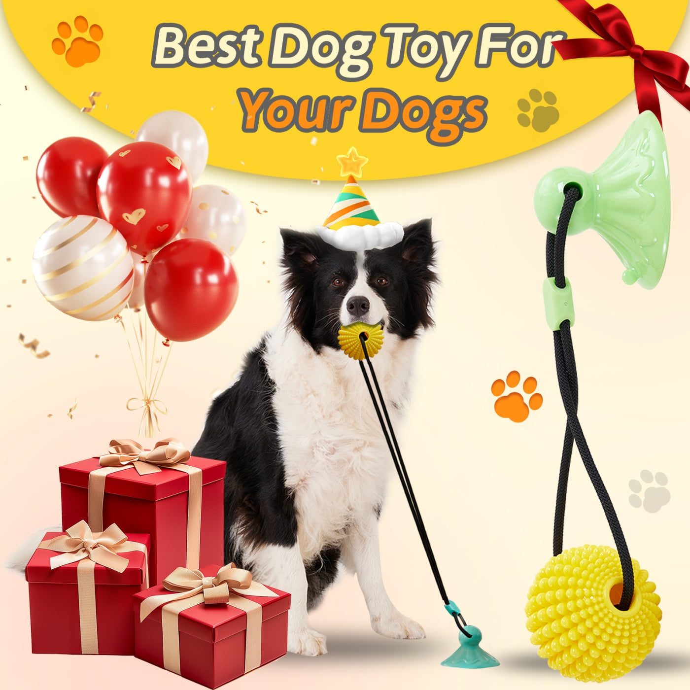 TugNClean Suction Cup Corn Chew Toy