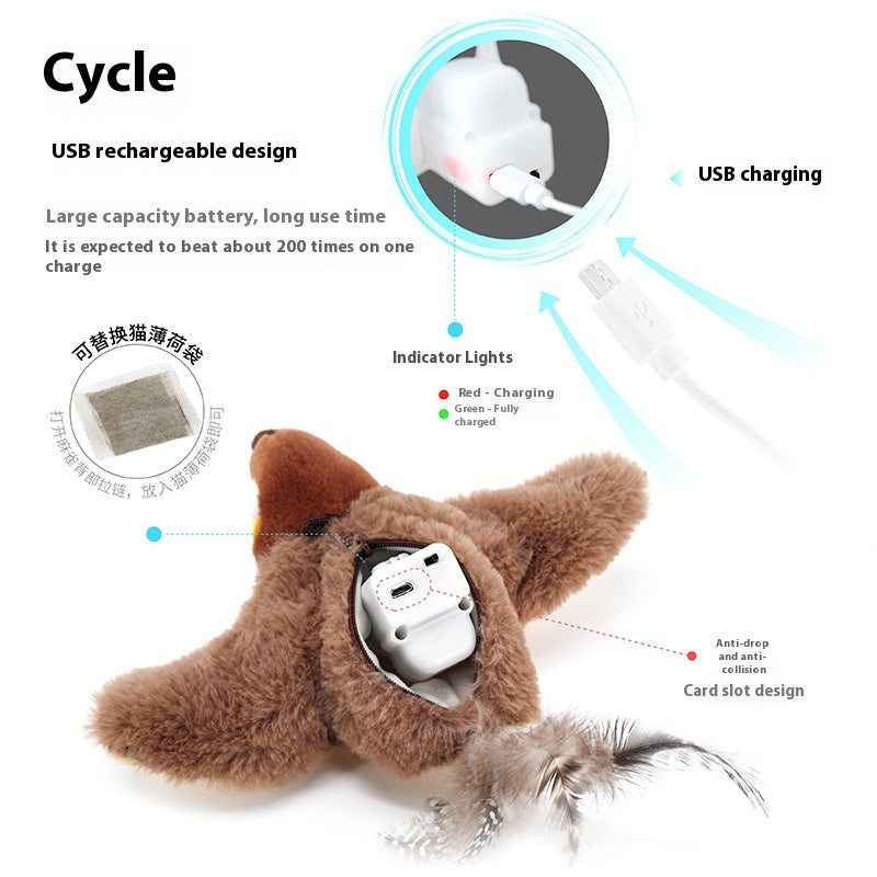 FlutterBird USB Rechargeable Cat Toy