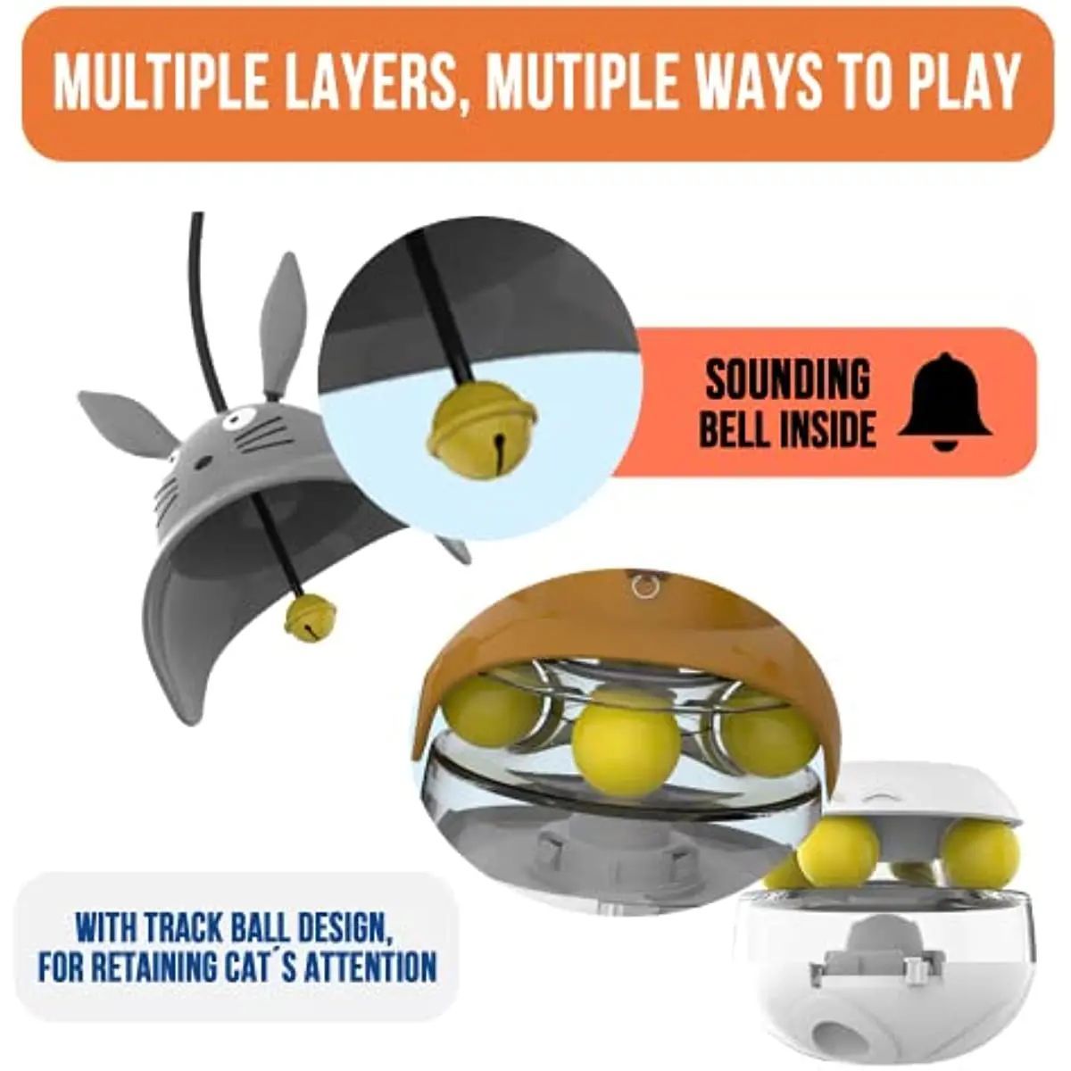 BellTower Interactive Cat Treat Dispenser