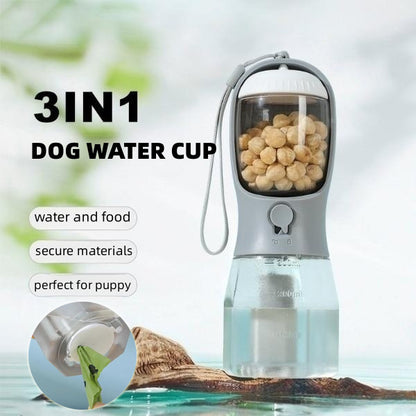 Three-in-One Dog water bottle
