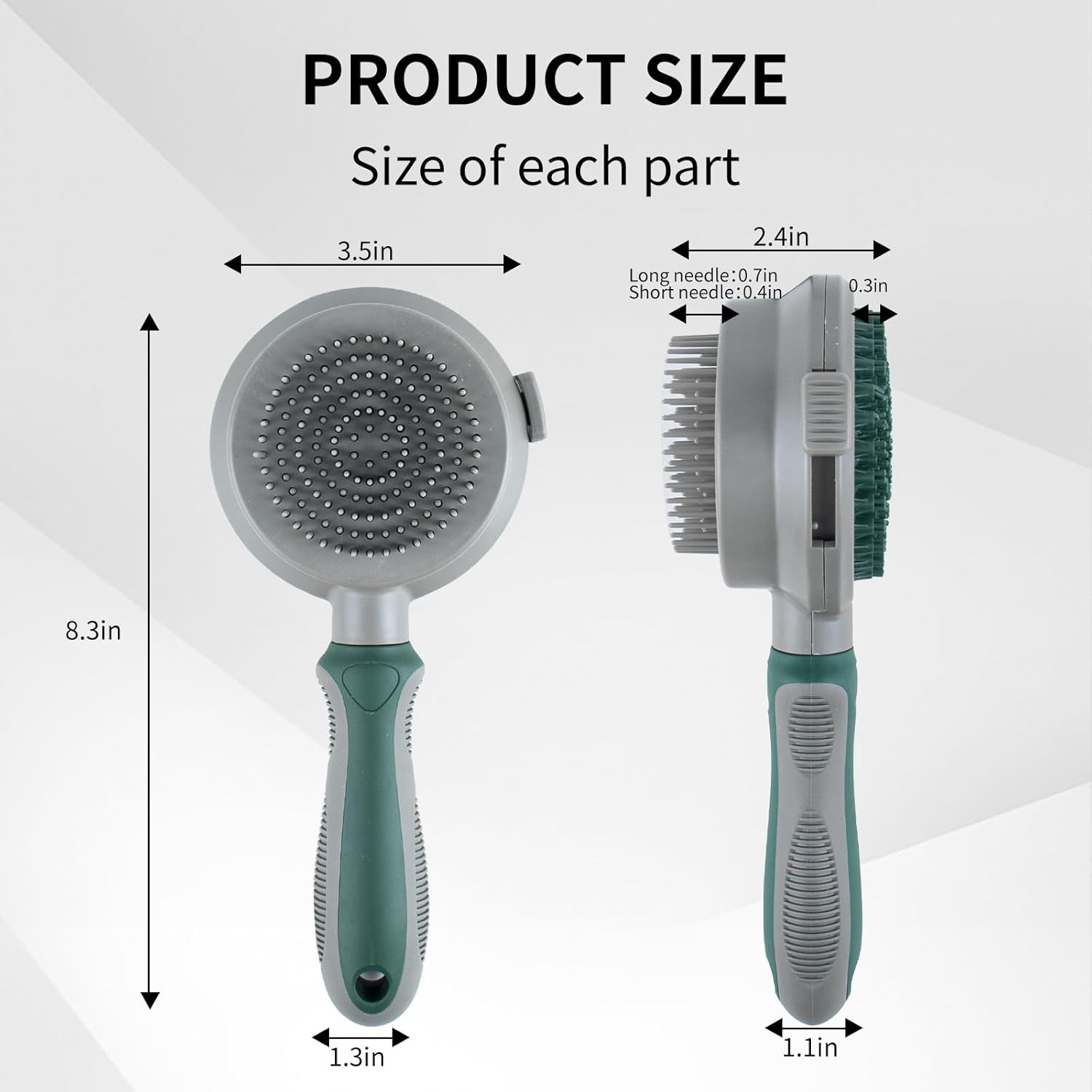 SilkGroom 2-in-1 Silicone Pin &amp; Massage Brush