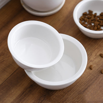 DuoServe Ceramic Pet Bowl Set 