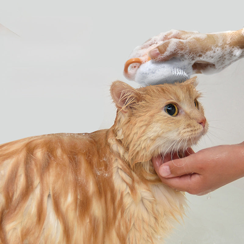 LatherPaws Shampoo Dispensing Bath Brush