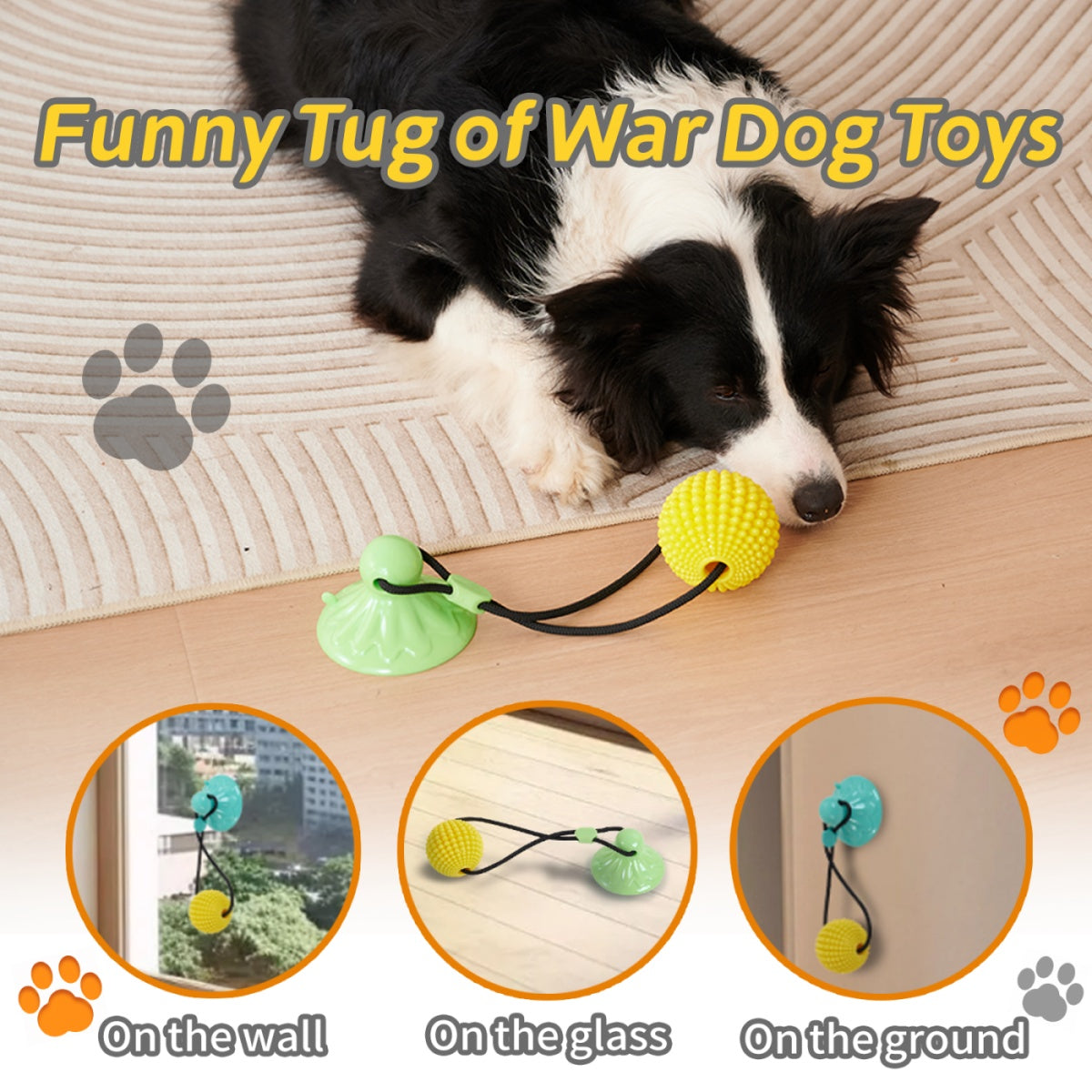 TugNClean Suction Cup Corn Chew Toy
