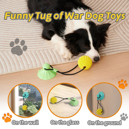 TugNClean Suction Cup Corn Chew Toy
