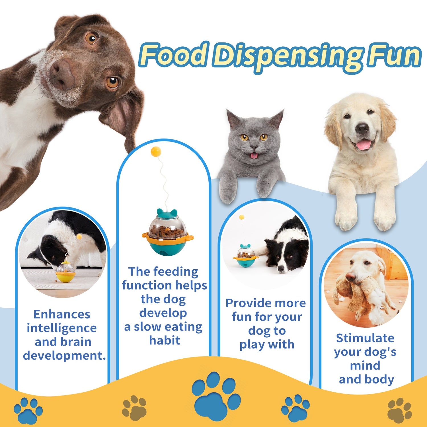 PawGenius Tumbler Treat Ball