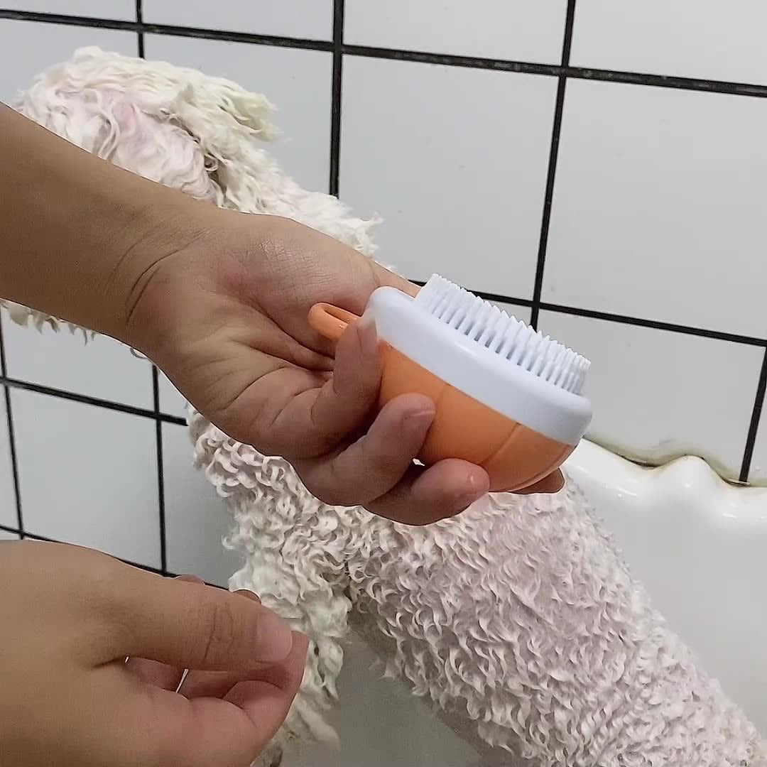 LatherPaws Shampoo Dispensing Bath Brush