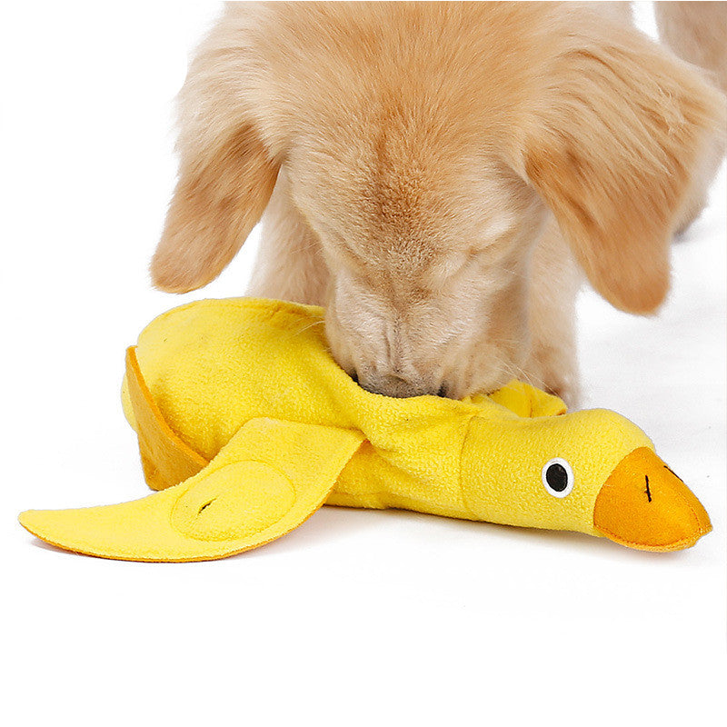 Interactive Dog Plush Toy with Sound - Duck Design